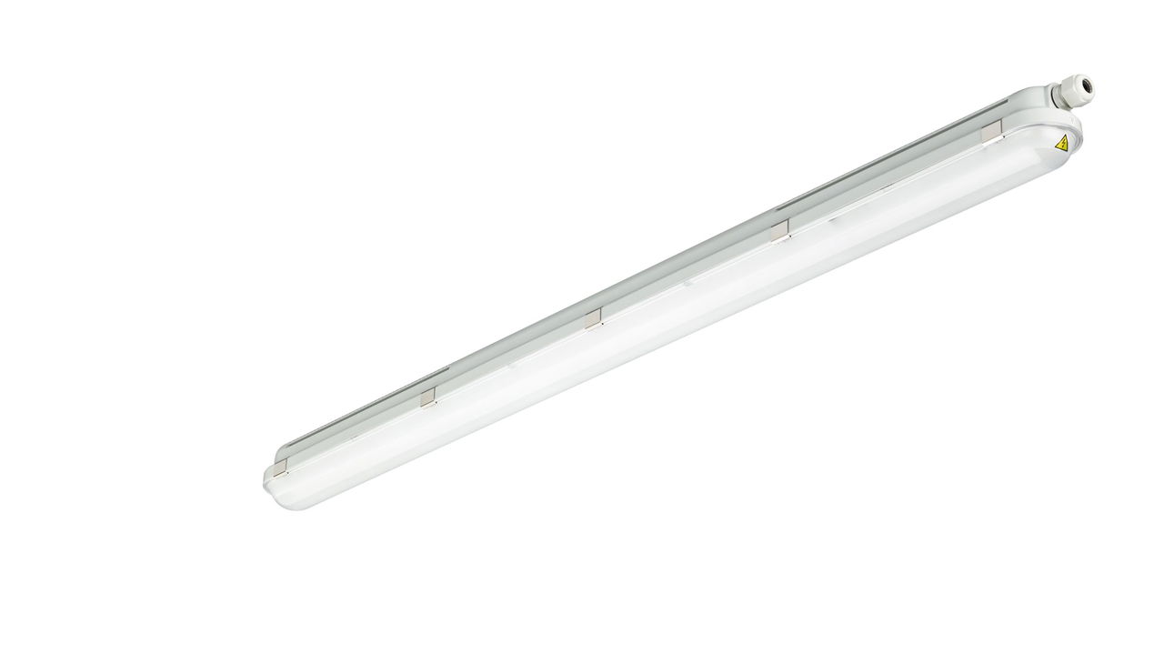 CoreLine Stagna Gen3, All-in, 28.5 W, 16.6 W, L1200 mm, 2700 lm, 3300 lm, 3900 lm, 4600 lm, 4000 K, Simmetrica, Trasparente, IP66, IK08, TW3, EL-ready – Immagine 12 di 19