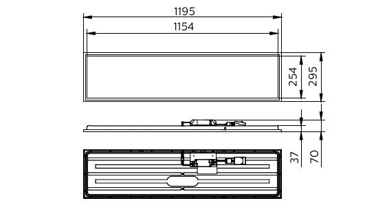 Pannello CoreLine gen6, 26 W, 1200x300 mm, VPC, 3600 lm, 4000 K, Wireless, Interact Ready, UGR19 – Immagine 6 di 6