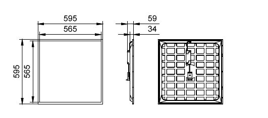 Pannello Mazda+, 28, 600x600 mm, VPC, 3400 lm, 4000 K – Immagine 25 di 25
