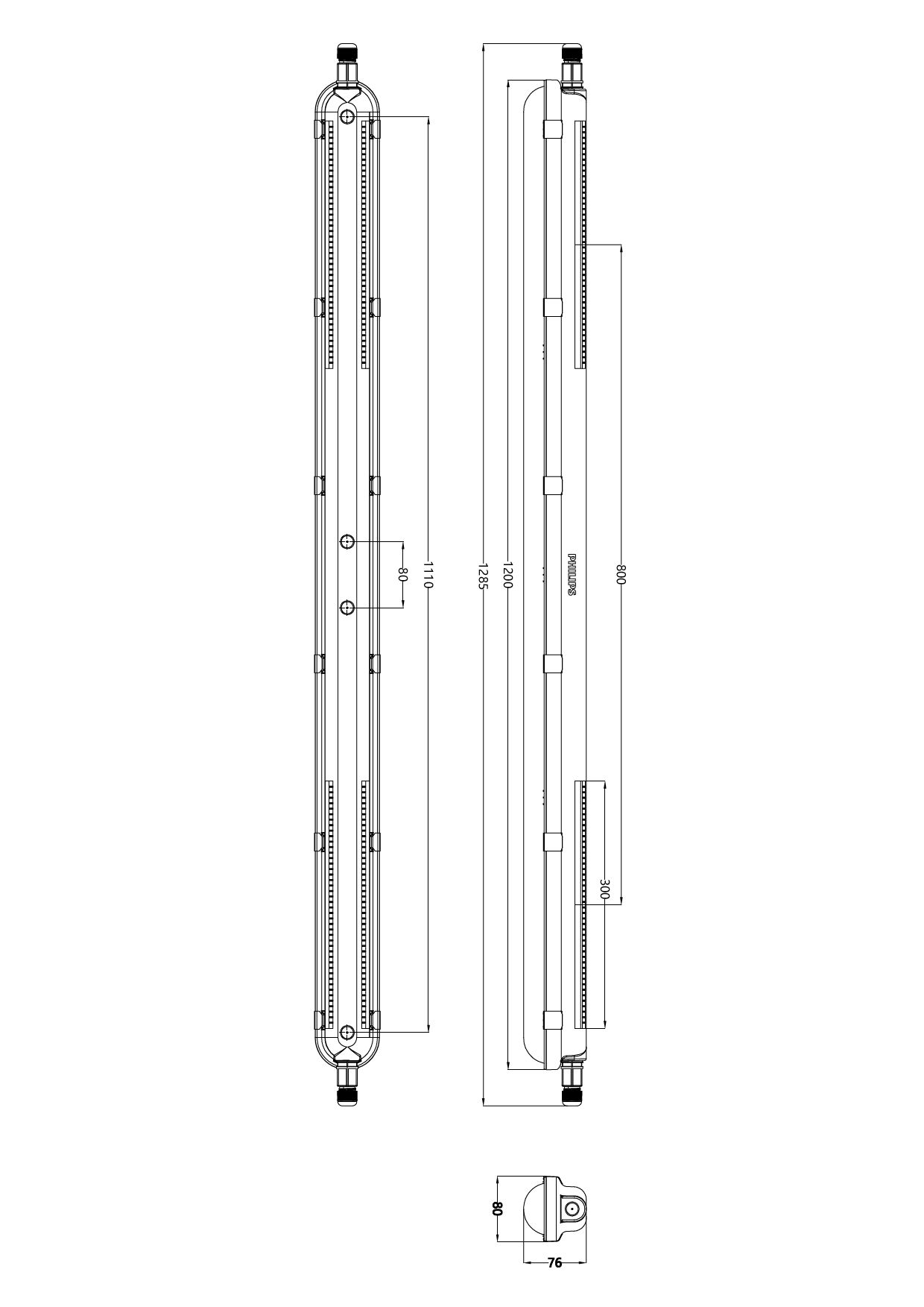 CoreLine Stagna Gen3, 25 W, L1200 mm, 4000 lm, 4000 K, Simmetrica, Trasparente, IP66, IK08, TW1, EL-ready – Immagine 18 di 18