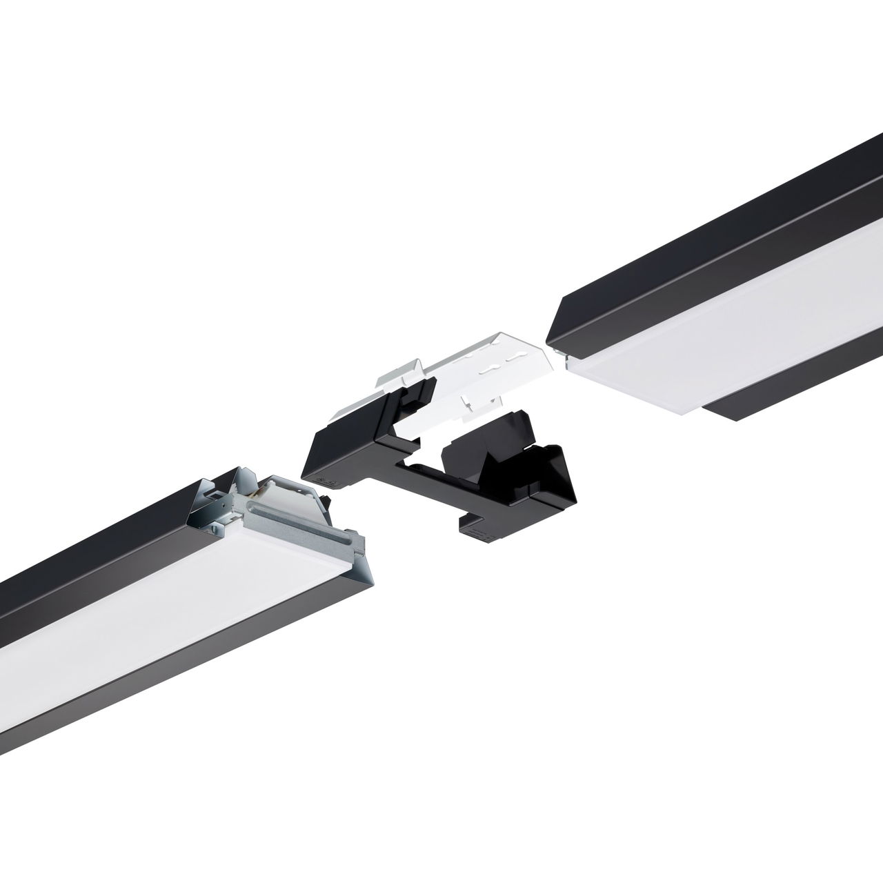 FlexBlend, montaggio su superficie, 34.5 W, 1470x200 mm  H73 mm, 3500 lm, 4000 K, CRI90, DALI, UGR19, EL-DC – Immagine 10 di 11
