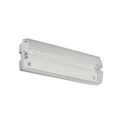Paratia di emergenza, 4 W, 4 W, 351x111 mm  H63 mm, 175 lm, 6500 K, IP65, ELB3h, Mantenuto, Non mantenuto