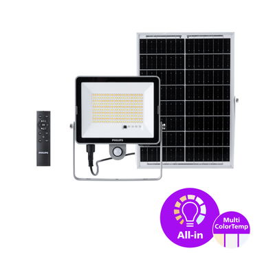 Ledinaire Floodlight Solar gen2 proiettore LED solare, 15 W, 2200 lm, 2400 lm, 3000 K, 4000 K, 6500 K, Riflettore bianco