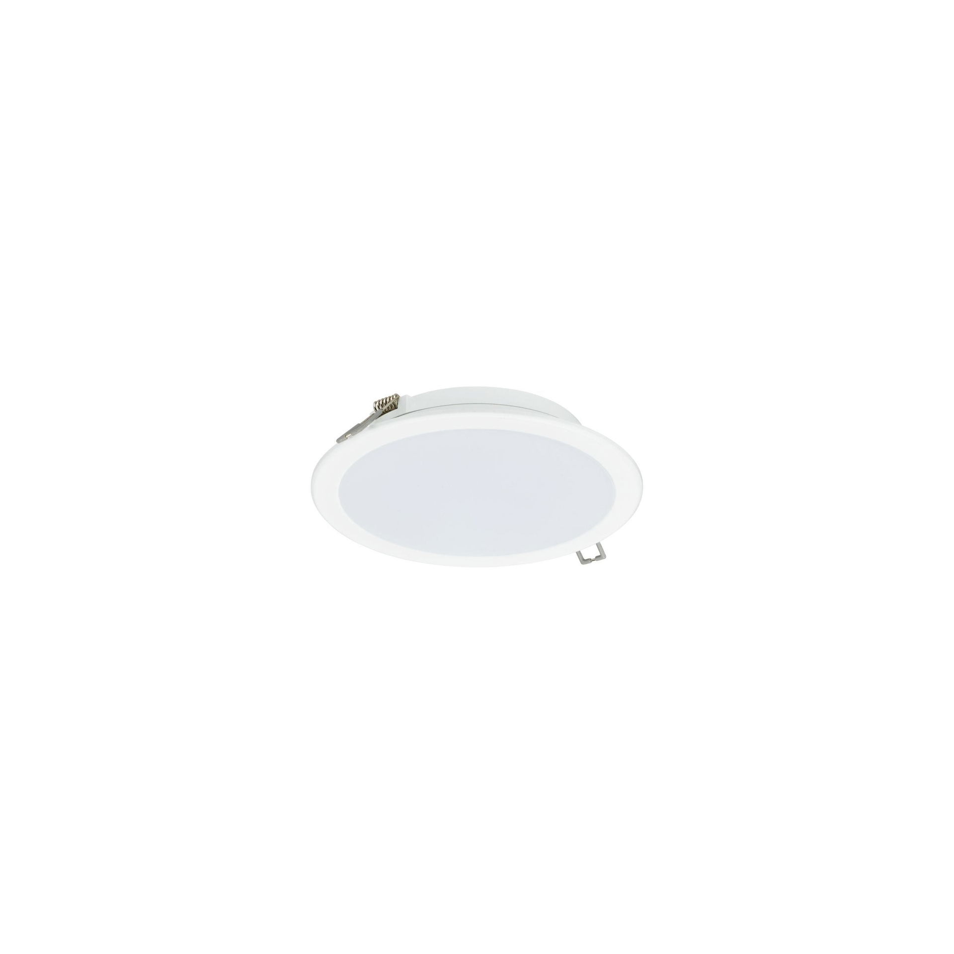 Ledinaire SlimDownlight, 12 W, D150 mm, 1200 lm, 4000 K, Angolo del fascio 110°, Bianco, IP20/40