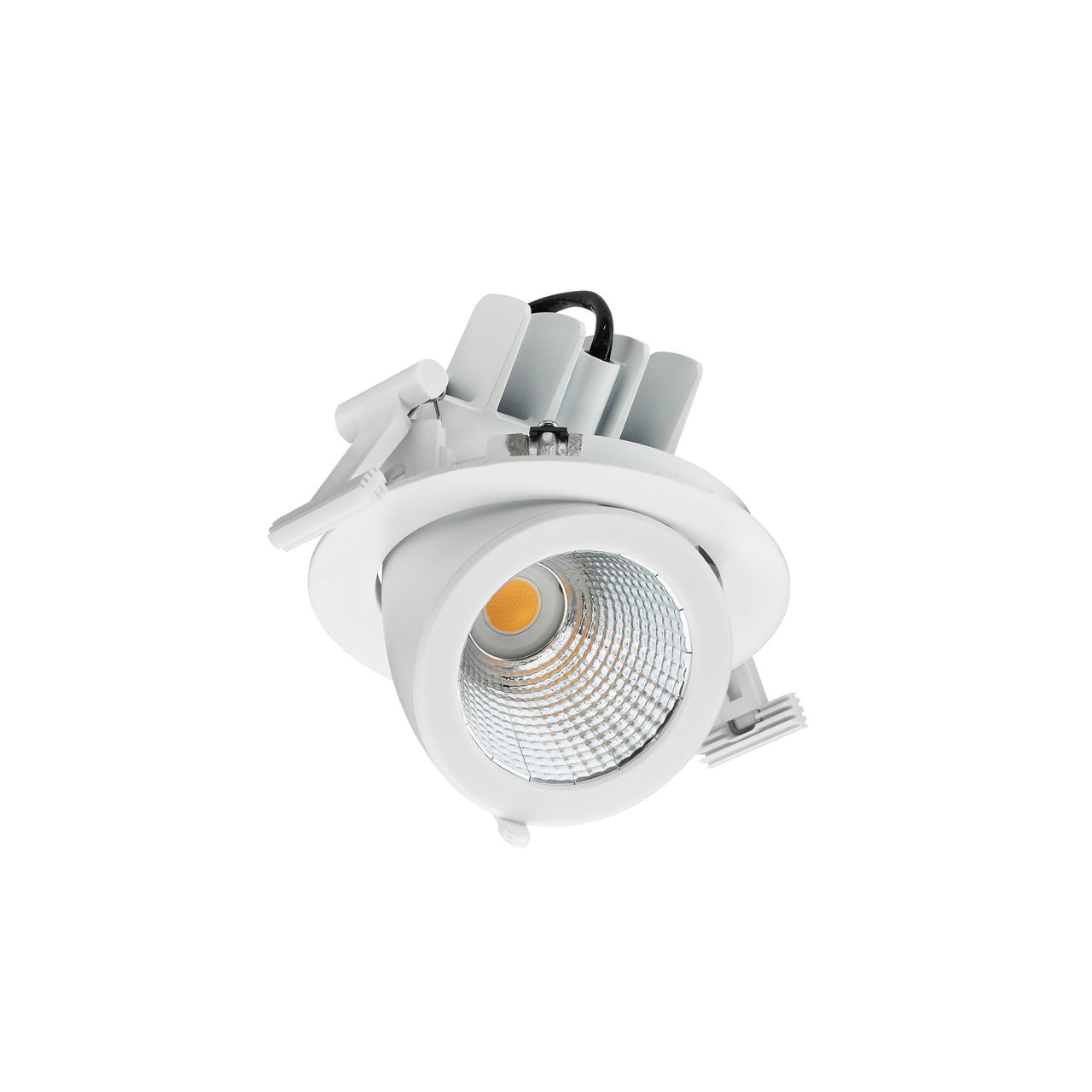 LuxSpace Accent Compact Elbow, Recessed, 38 W, D125 mm, 5200 lm, 3000 K, CRI90, IP20