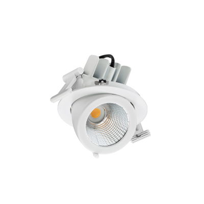 LuxSpace Accent Compact versione a gomito, Recessed, 29 W, D125 mm, 4200 lm, 4000 K, Fascio largo, Riflettore PerfectAccent, Bianco, IP20
