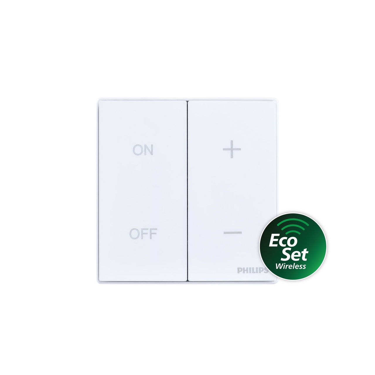 Ledinaire wall switch EcoSet, wireless, battery powered