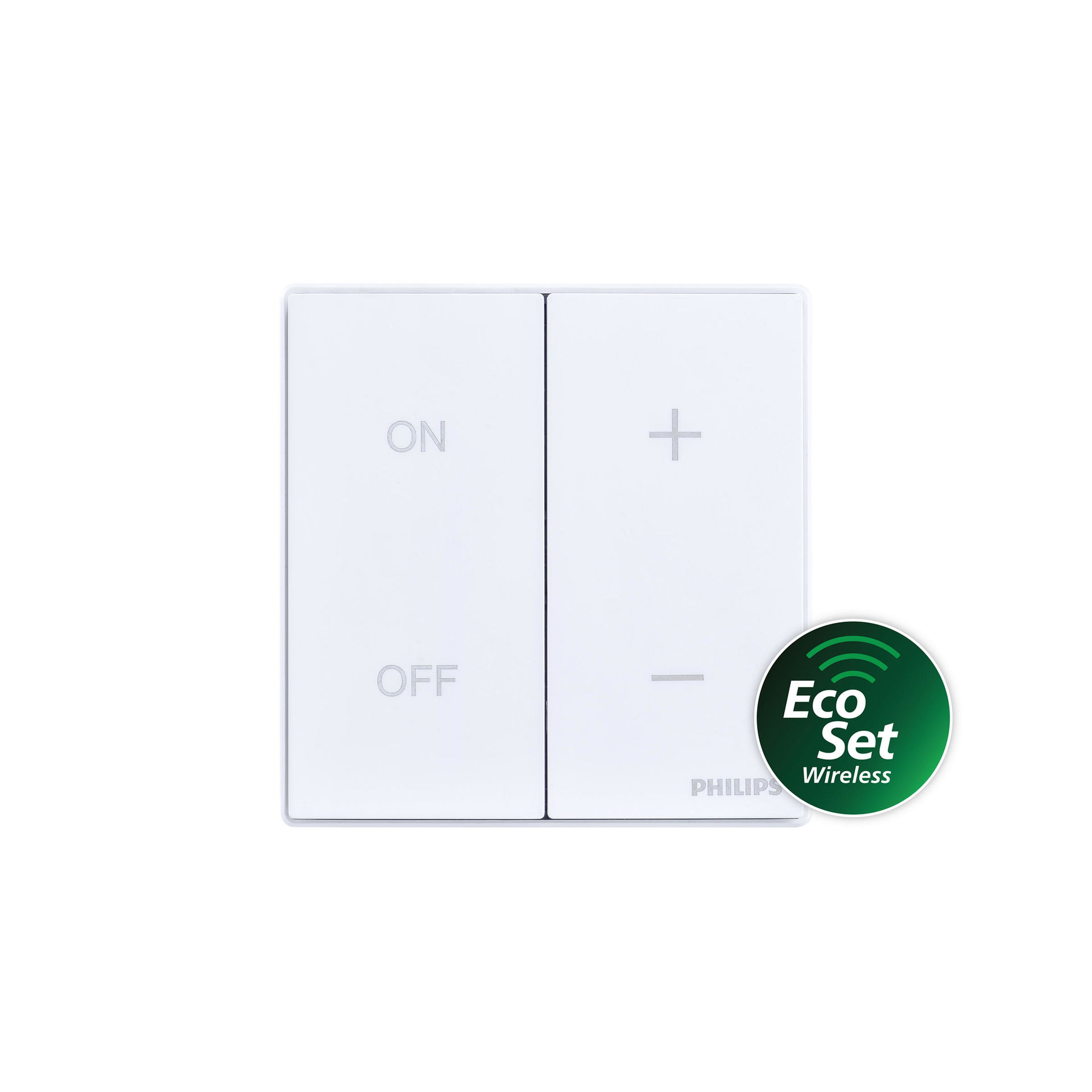 Ledinaire wall switch EcoSet, wireless, battery powered