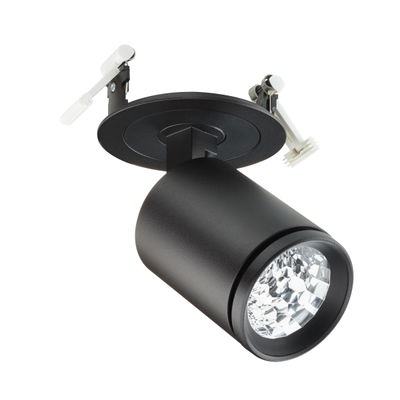 StyliD Evo, Compact, Semi-recessed, 20.5 W, 2600 lm, 2600 lm, 2700 K, DALI, Interact Ready, Fascio largo, Nero