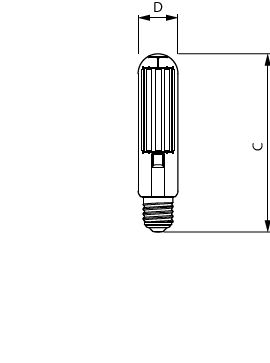 LED SON-T, Tubolare, Solo impianto elettrico, 42.8 W, SON-T 100W, E40, 4000 K, 9000 lm, CRI 70, 50000 ore – Immagine 5 di 5
