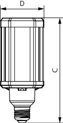 MASTER, LED HPL, Pannocchia, EM/Mains, 28 W, HPL 80W, SON 70W, E27, 4000 K, 4000 lm, CRI 80, 50000 ore – Immagine 10 di 10