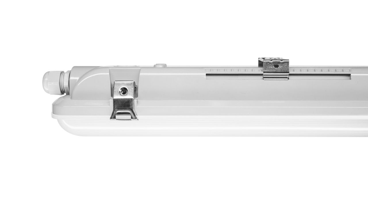 Apparecchi per illuminazione a tenuta stagna Mazda, 36 W, L1200 mm, Simmetrica, Trasparente, IP65, IK08 – Immagine 2 di 3