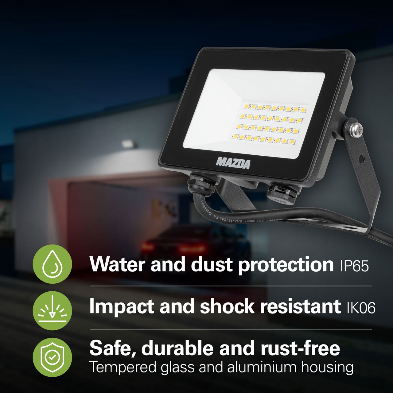 Proiettori Mazda gen2, 20 W, 1900 lm, 4000 K, CRI80, Simmetrica, IP65 – Immagine 22 di 29