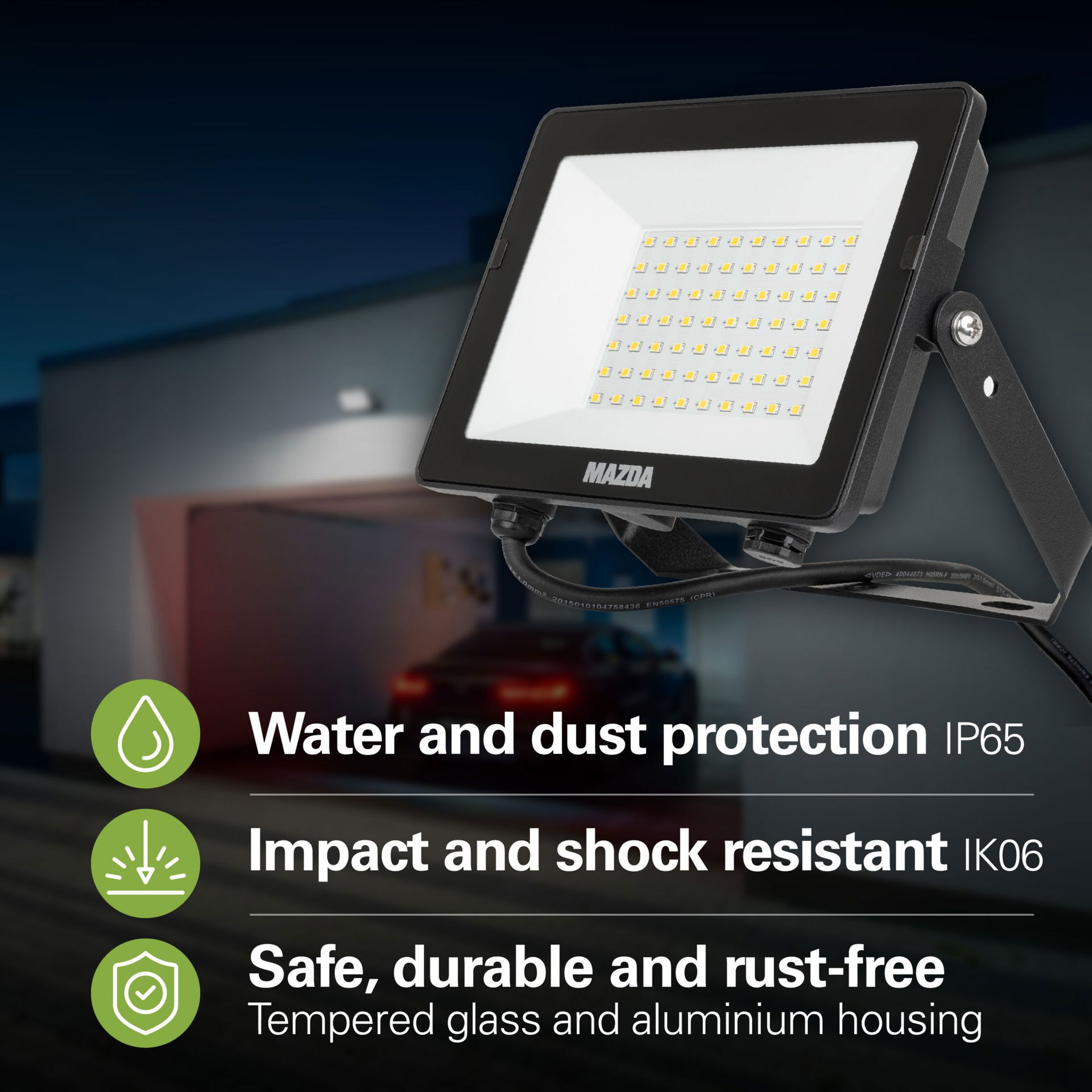 Proiettori Mazda gen2, 50 W, 4750 lm, 4000 K, CRI80, Simmetrica, IP65 – Immagine 16 di 29