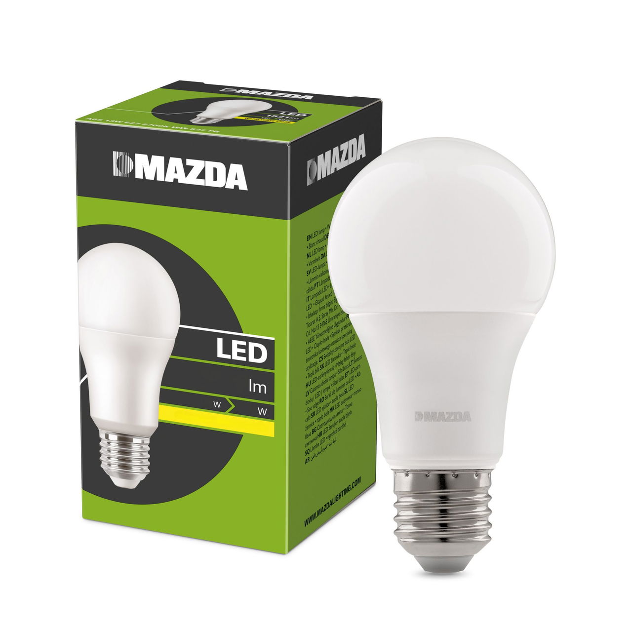 LED, A60, 75 W, E27, 2700 K, 1055 lm, CRI 80, 15000 ore – Immagine 2 di 18