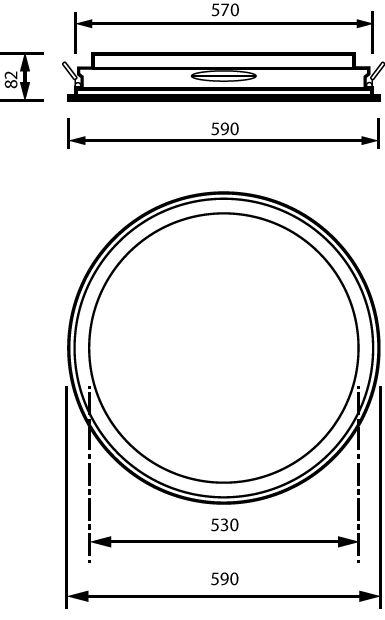 Essential recessed, 3D printed, 34.5 W, D590 mm, 4600 lm, 4000 K, CRI90, DALI, Interact Ready, UGR19, TP(b) – Immagine 4 di 4