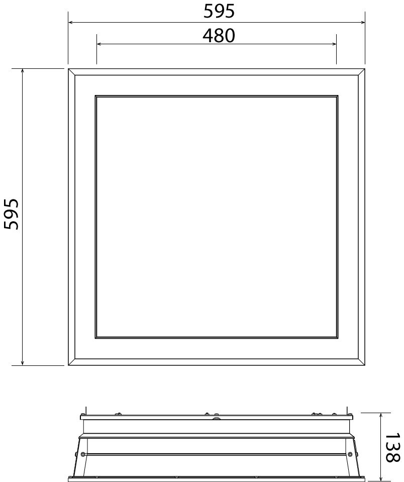 Lucernario NatureConnect, 75 W, 6600 lm, Tunable White, DALI – Immagine 3 di 3
