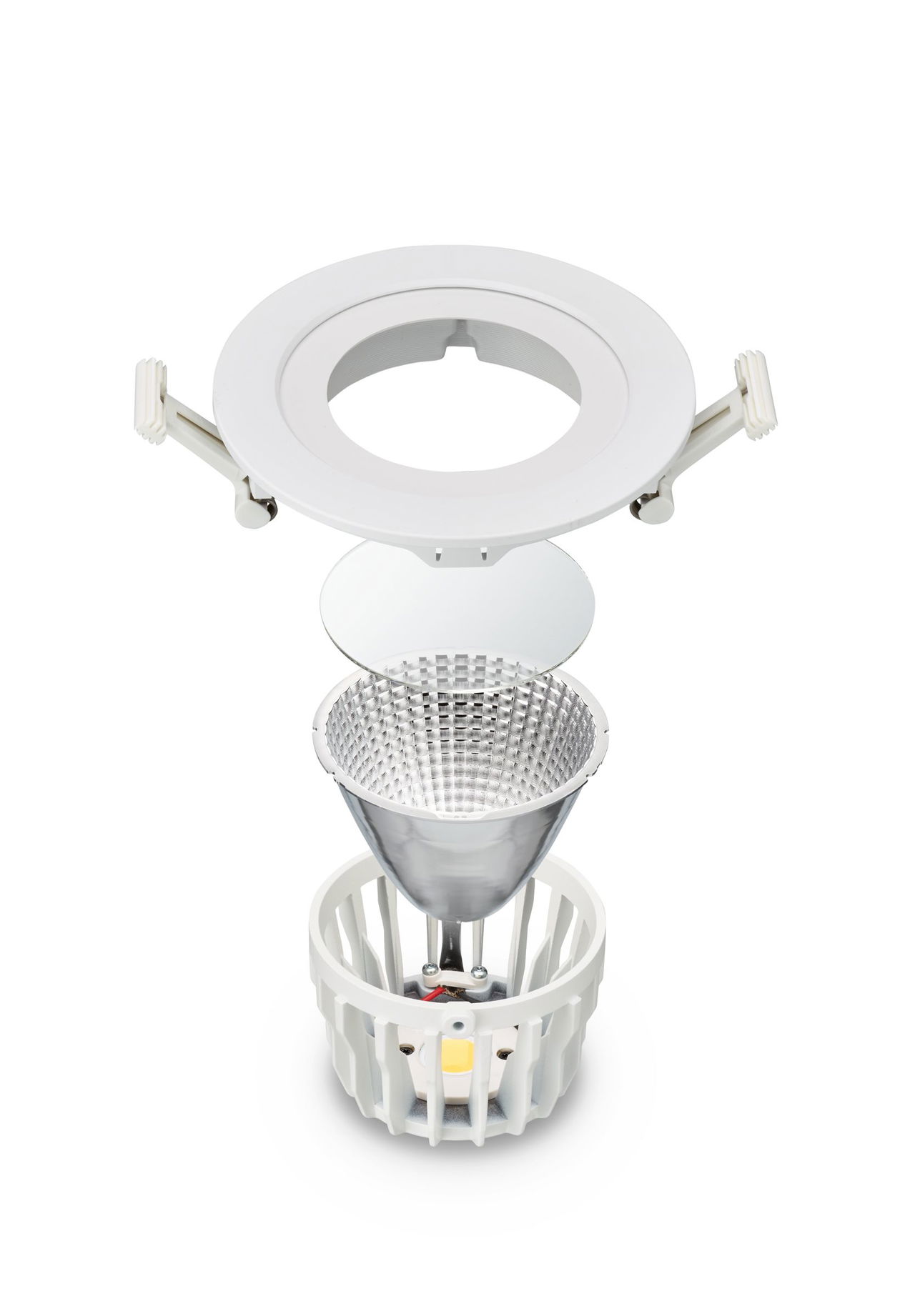 GreenSpace Accent Fixed Gen2, Recessed, 19.6 W, D150 mm, 2800 lm, 4000 K, Fascio largo, Riflettore PerfectAccent, Bianco, IP20 – Immagine 2 di 4