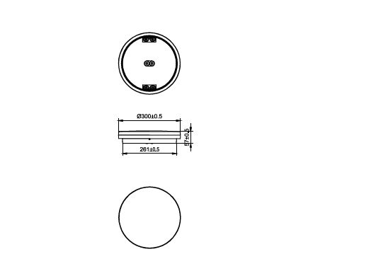 CoreLine Slim Wall -mounted, All-in, 24 W, D300 mm, 3000 lm, 3200 lm, 3000 K, 4000 K, DALI, IP54, EL-DC – Immagine 9 di 9
