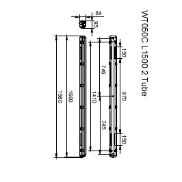 Stagna WT050C, L1500 mm, IP65, IK08 – Immagine 3 di 3