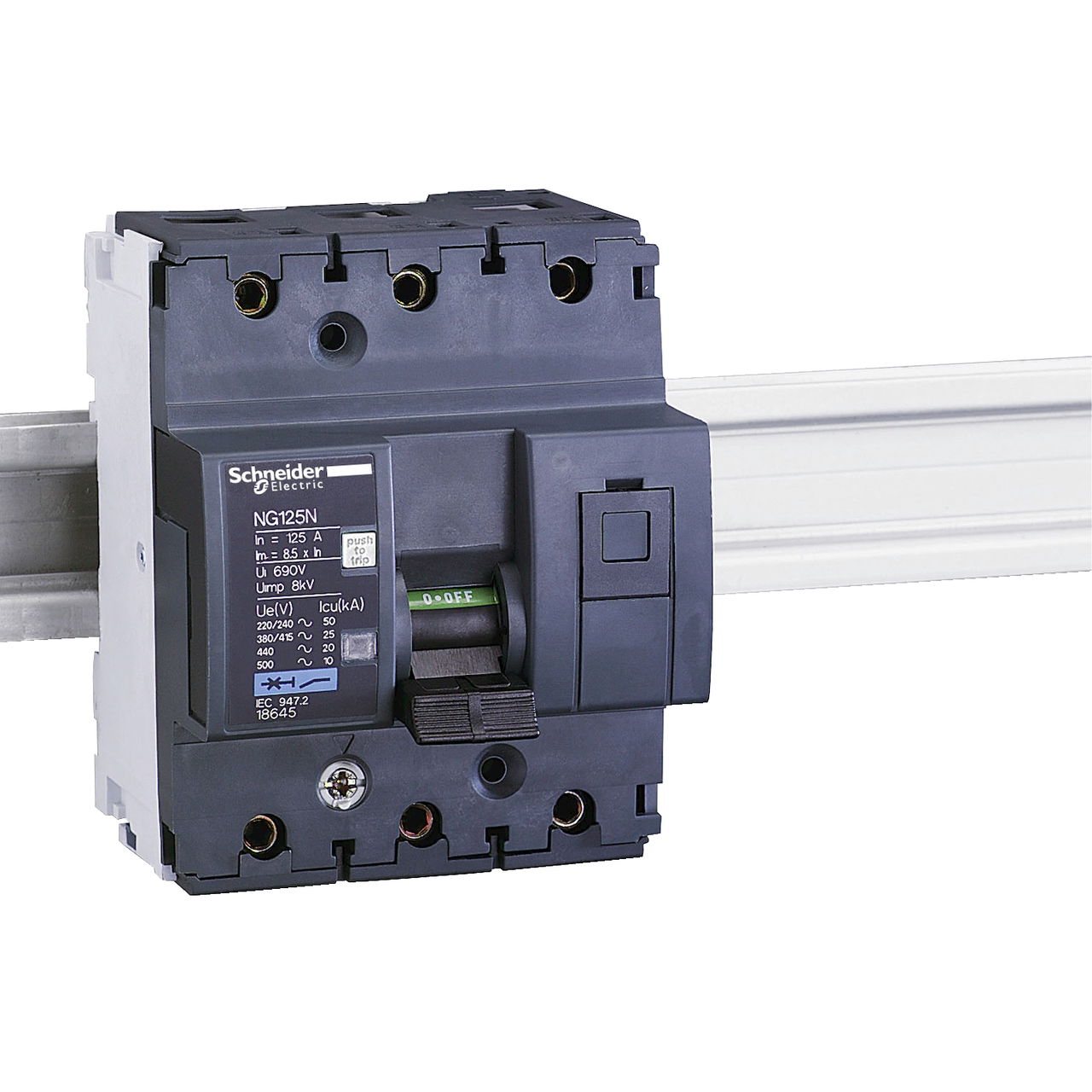 Interruttore magnetotermico NG125N 3P D 125A 25kA – Immagine 3 di 3