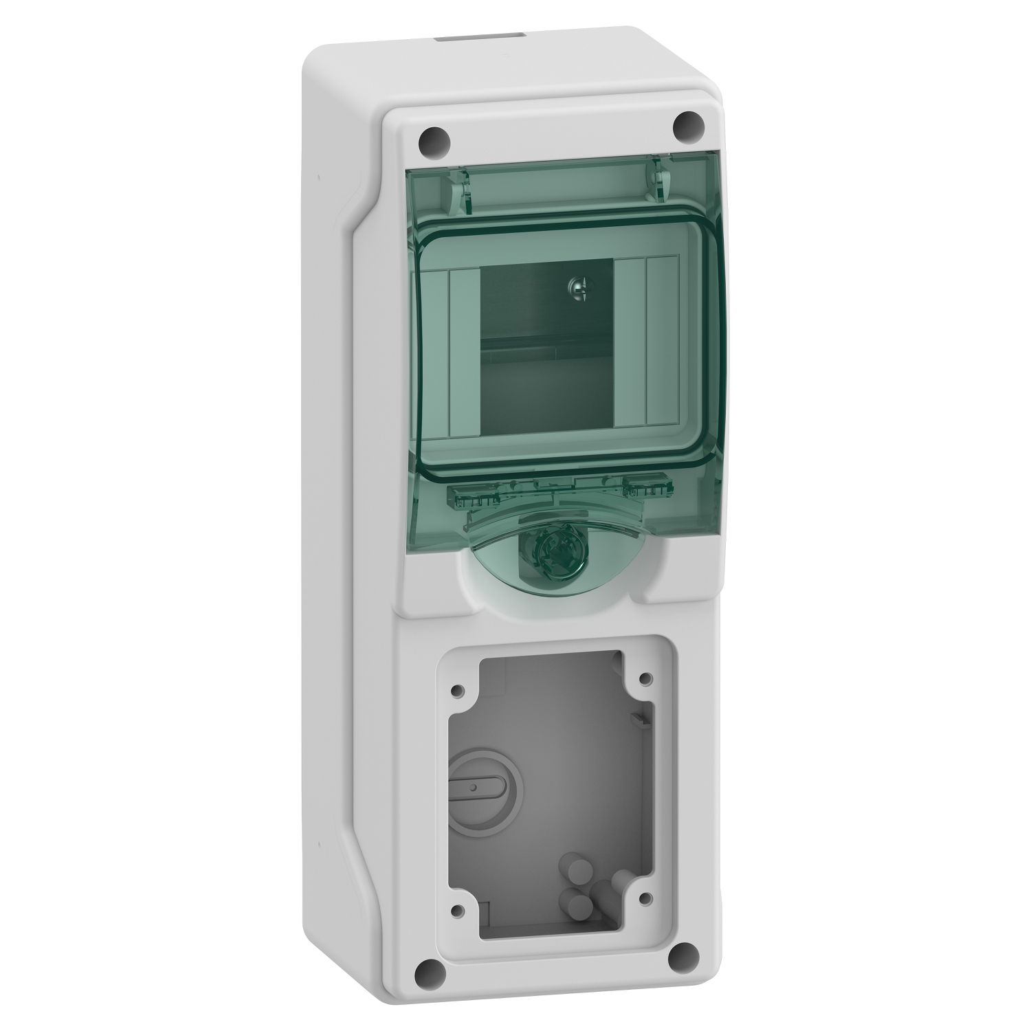 MiniQuadro Mureva Enclosures IP65 4 moduli 1 presa da incasso – Immagine 3 di 4