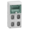Quadro Mureva Enclosures IP65 8 moduli 4 prese da incasso