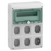 Quadro Mureva Enclosures IP65 12+1 moduli 6 prese da incasso