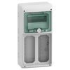 Quadro Mureva Enclosures IP65 8 moduli 2 prese interbloccata Unika