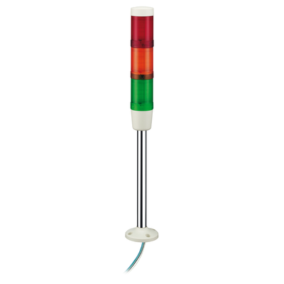 Colonna luminosa con buzzer + 3 elementi luminosi Ø45mm - 24 VAC/CC
