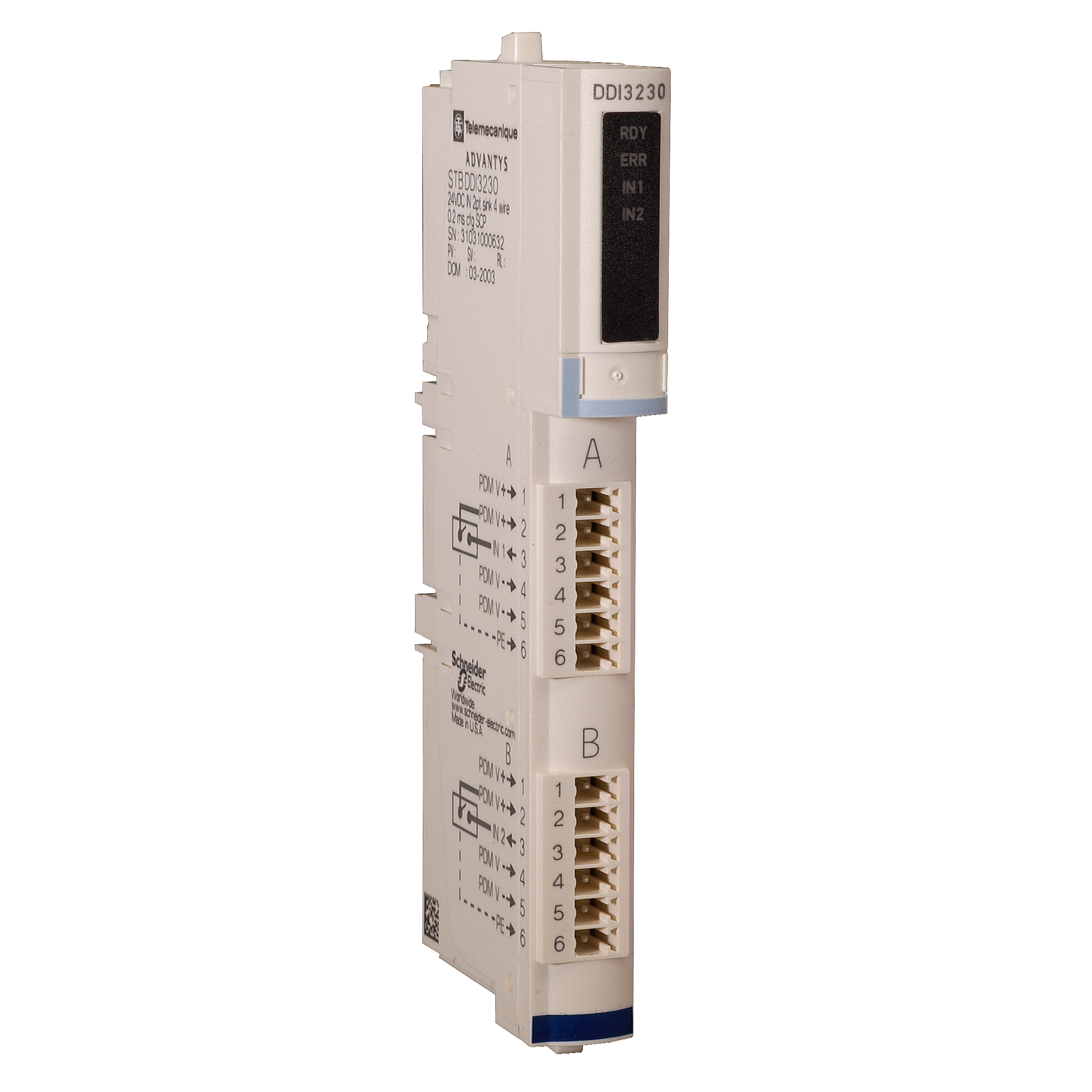 Kit ingresso digitale standard - Advantys STB - 24 V CA - 2 I