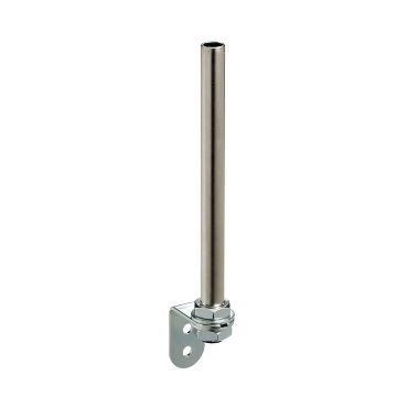 Tubo di supporto in alluminio c/staffa in metallo l=400mm - XVM – Immagine 2 di 3