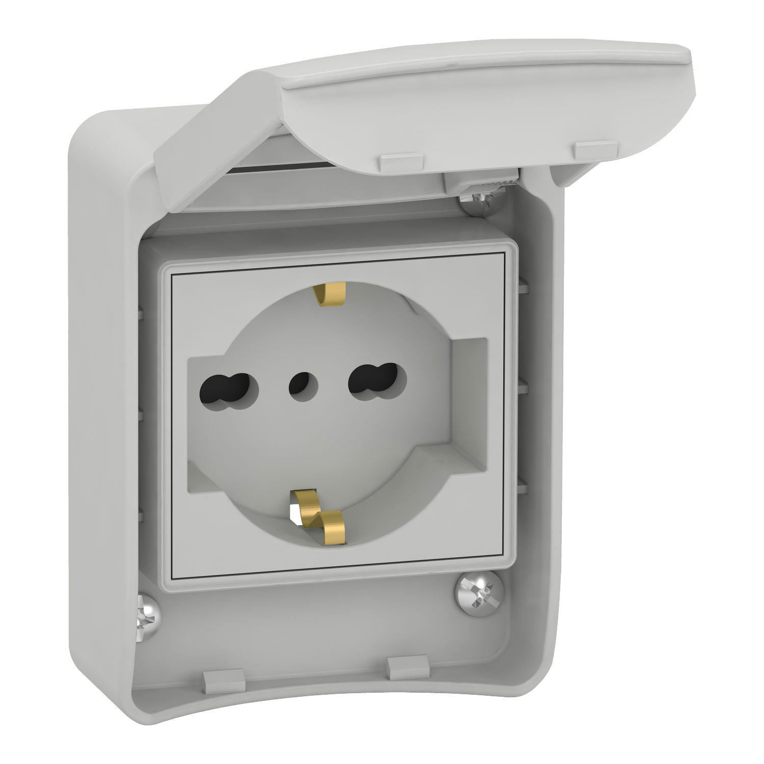 Presa da incasso Schuko + bipasso 10/16A 250V 2P+T – Immagine 3 di 5