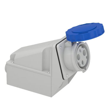 Presa fissa BT da parete IP67 63A 220V 2P+T – Immagine 2 di 5