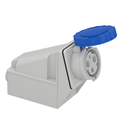Presa fissa BT da parete IP67 63A 220V 2P+T