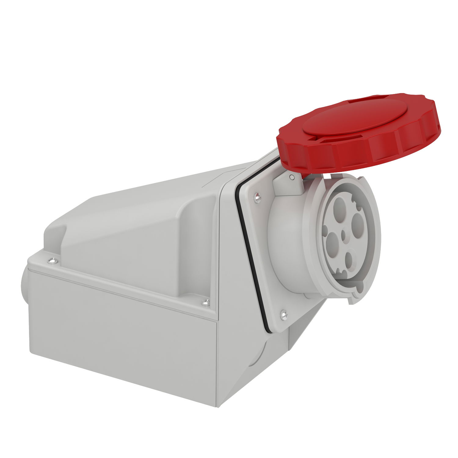 Presa fissa BT da parete IP67 63A 380V 3P+T – Immagine 3 di 5