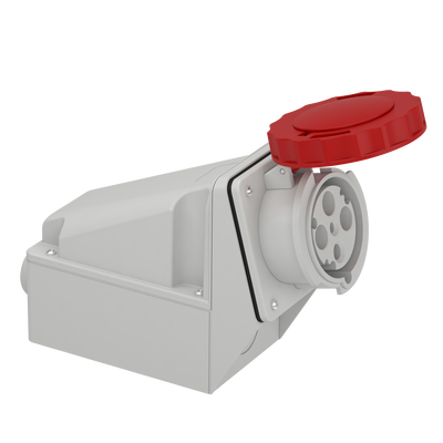 Presa fissa BT da parete IP67 63A 380V 3P+T