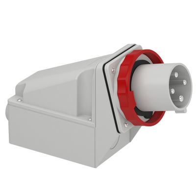 Spina fissa BT da parete IP67 63A 380V 3P+T