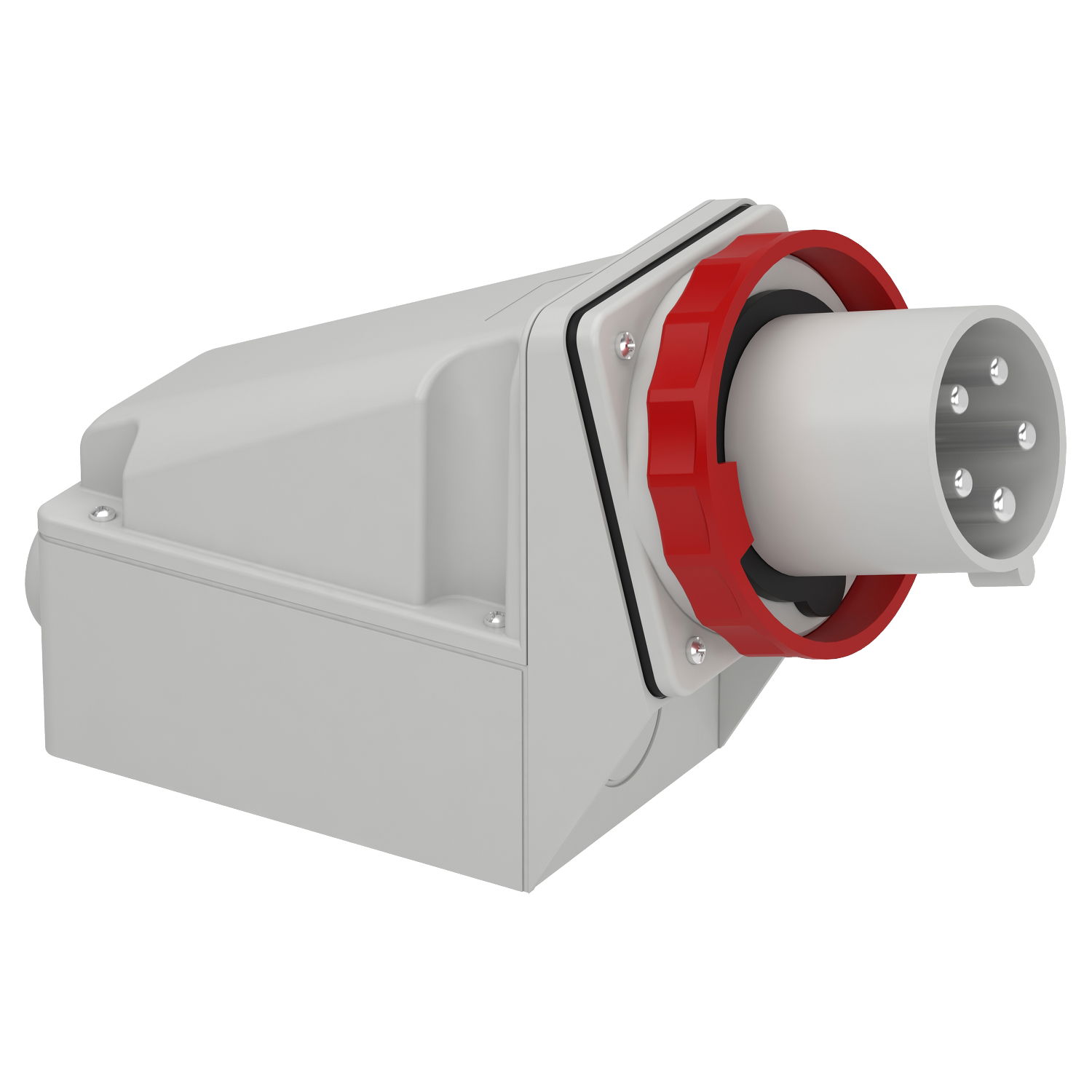 Spina fissa BT da parete IP67 63A 380V 3P+N+T – Immagine 3 di 5