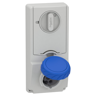 Presa da incasso interbloccata con fusibile Unika IP65 16A 220V 2P+T