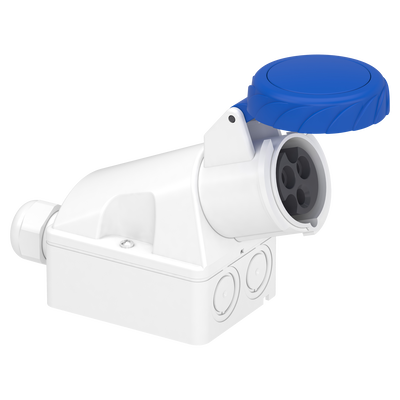 Presa fissa BT da parete IP67 16A 220V 2P+T