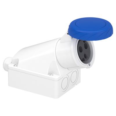 Presa fissa BT da parete IP67 32A 220V 2P+T