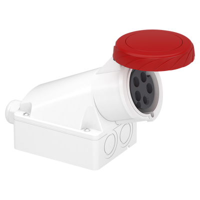 Presa fissa BT da parete IP67 32A 380V 3P+N+T