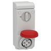 Presa incasso interbloccata Unika IP65 32A 380V 3P+T per container
