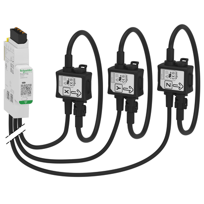 Sensore di energia, PowerTag Rope (aggancio a guida DIN) 600A 3P/3P+N posizione superiore e inferiore