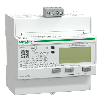 Contatore energia iEM3265 - 3P+N - inserzione con TA - BACnet - MID