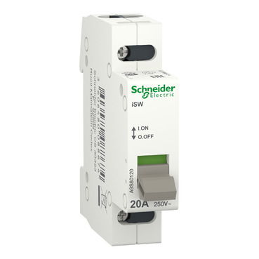 Interruttore sezionatore iSW 1P 20A – Immagine 2 di 3