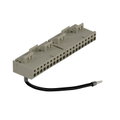Accessorio sottobase connessione - Morsettiera ad aggancio - 20 terminali a vite