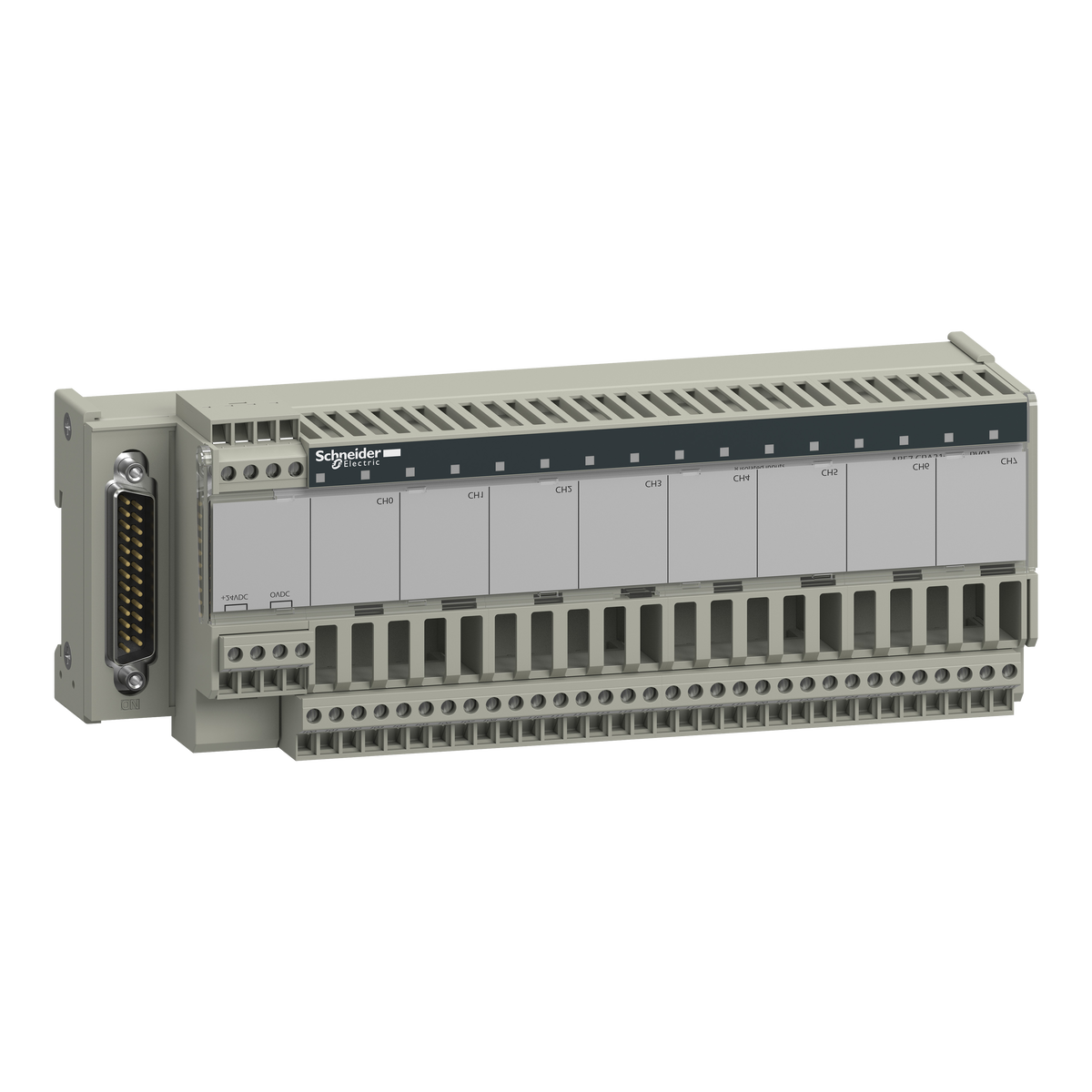 Sottobase connessione ABE7 - Per distribuzione di 8 canali di ingresso analogici