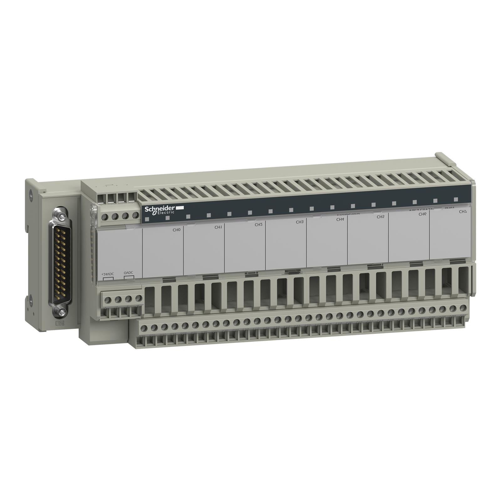 Sottobase connessione ABE7 - Per distribuzione di 8 canali di ingresso analogici